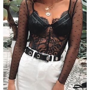 Pretty in Lace Bodysuit by Fashion Nova